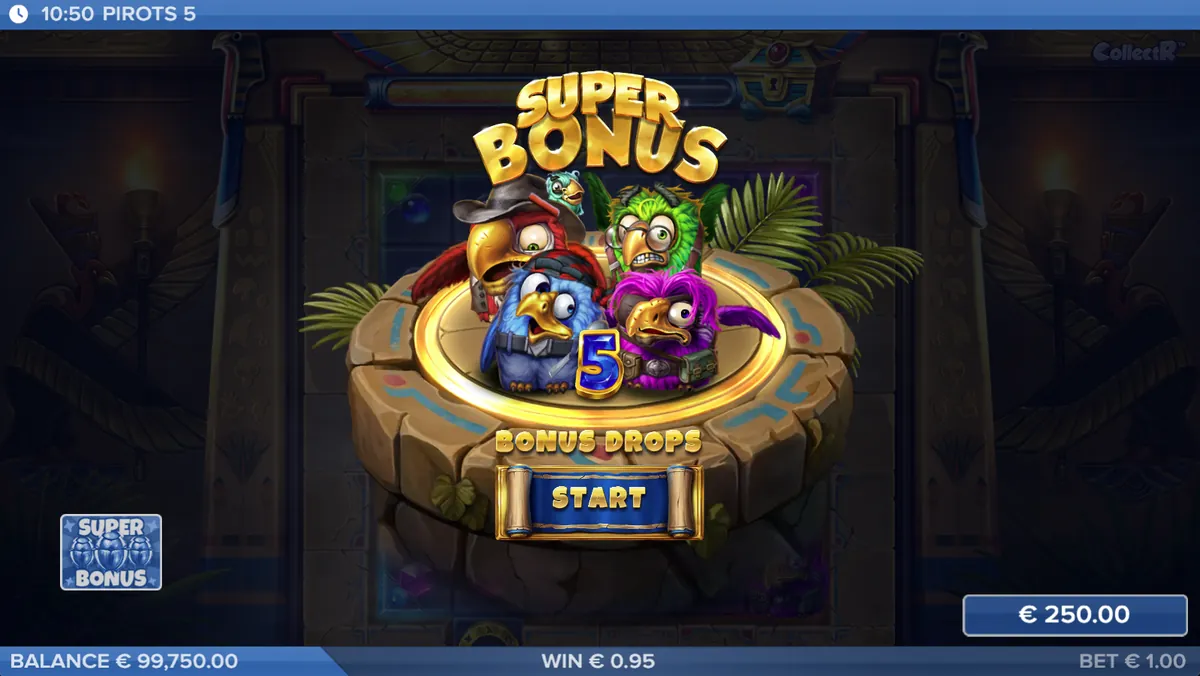 Super Bonus met vijf bonus drops