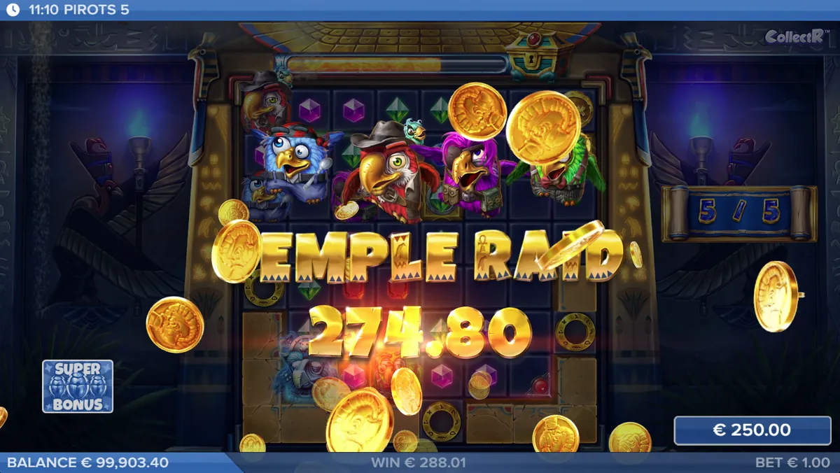 Cursed Temple Coin Game in Pirots 5